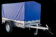 Przyczepka 200x106 UNITRAILER GARDEN 200 KIPP ze stelażem i plandeką