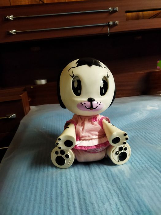 Kuki dog dálmata da famosa com acessórios