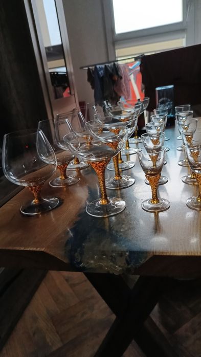 Zestaw kieliszków kryształowych Bohemia