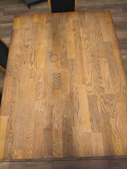 Stół drewniany rustykalny loft z nogą typu pająk