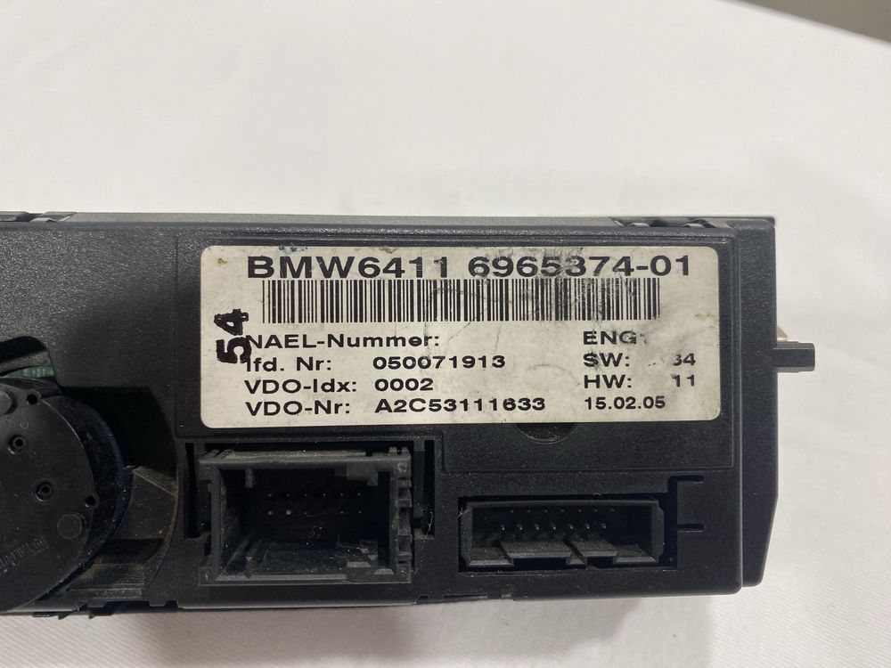 Display Sofagem/Ar condicionado Serie 1 e87