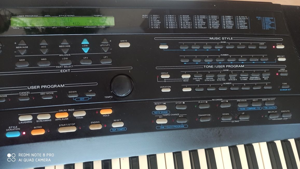 Rezerwacja Roland e 86, keyboard, klawisze