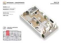 Nowe mieszkanie nr 39 z windą o pow. 58,29 m2 ul.Limanowskiego Kętrzyn