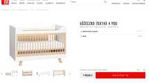 Łóżeczko dziecięce VOX stan idealny 70X140 4 YOU cena nowego 1490