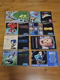 Manuais de jogos Sega Mega Drive