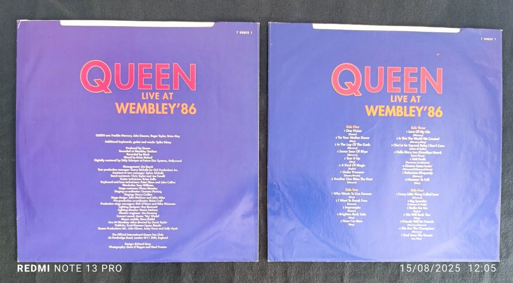 VENDIDO Quenn Live At Wembley 86
