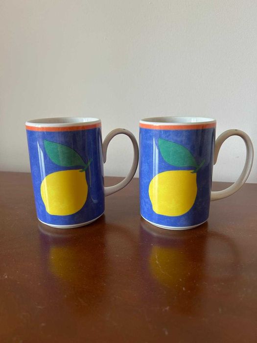Serviço de café Vista Alegre e 2 Canecas, como novo (usado uma vez)