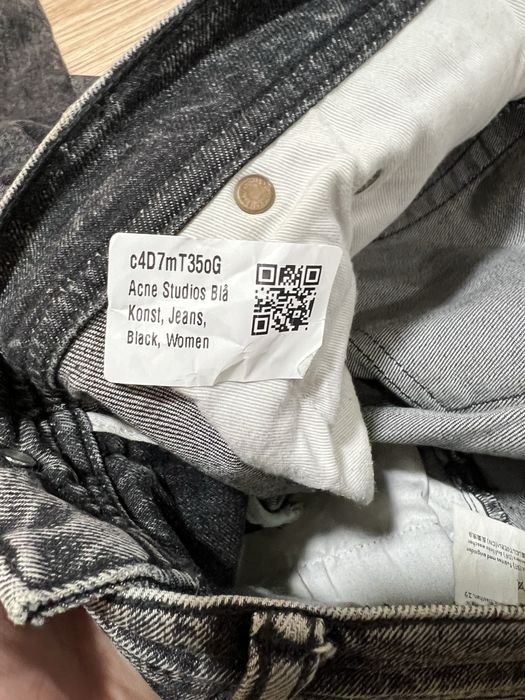 Джинси Acne Studios Melk Black Marble оригінал