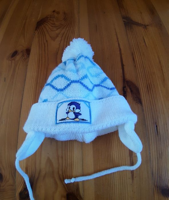 Zimowa czapka dla maluszka 3-6miesiecy 42cm