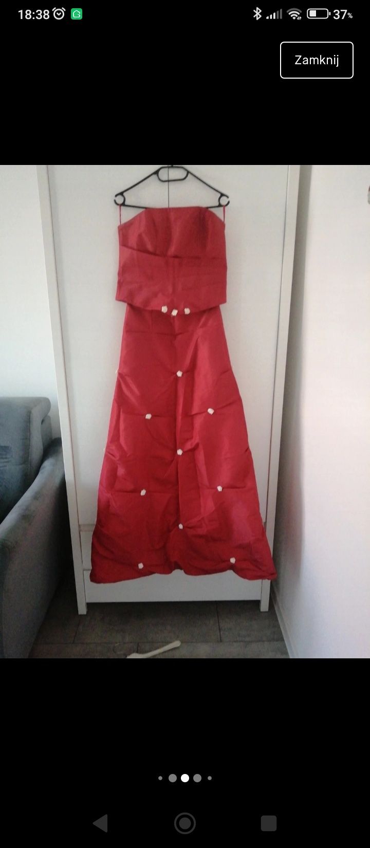 Balowa suknia czerwona
