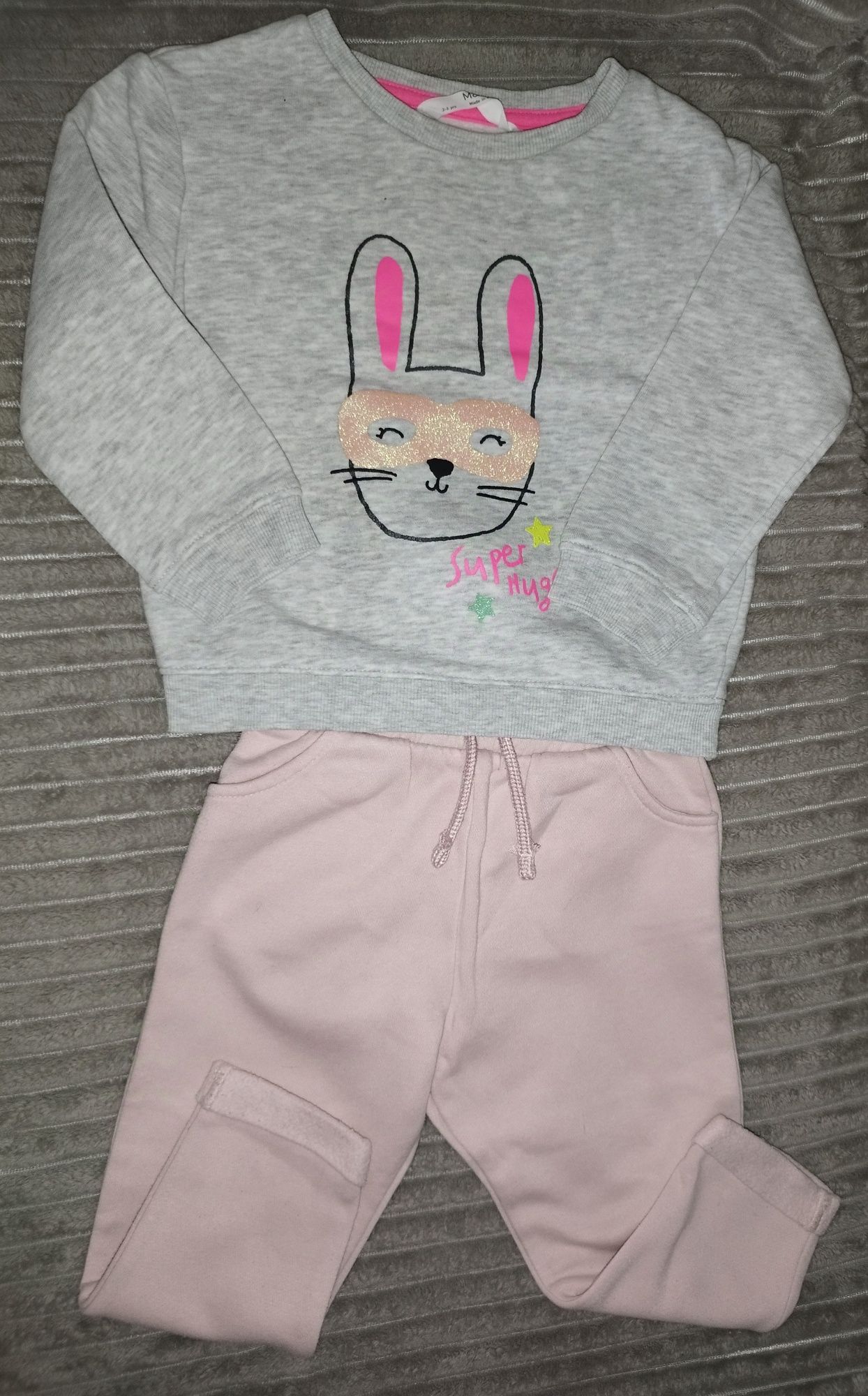 Zestaw dziewczęcy 92 spodnie dresowe i bluza Mark Spencer