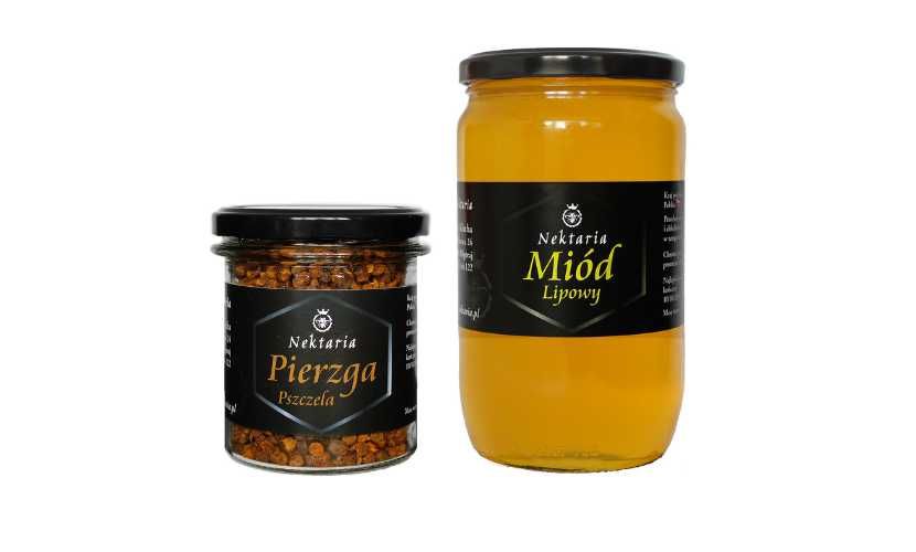 Pierzga 200g + miód lipowy 1kg ZESTAW