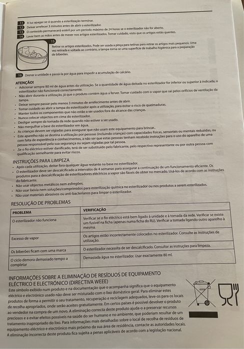 Esterilizador de biberões Tommee Tippee