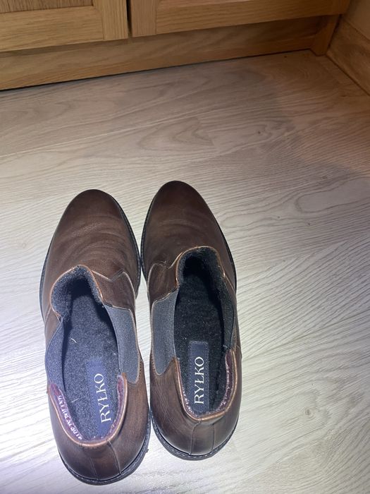 Brązowe ocieplane sztyblety RYŁKO