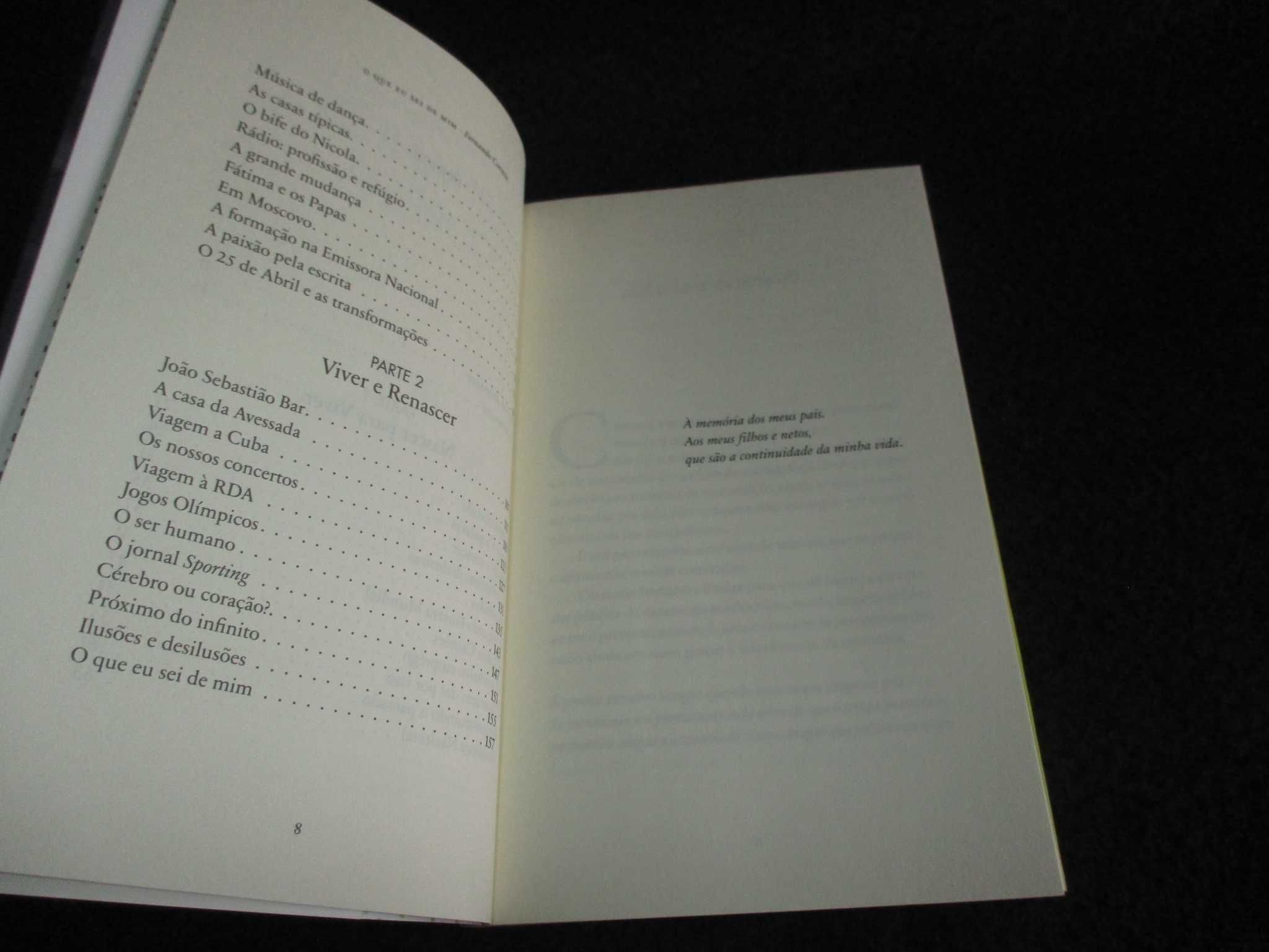 Livro O que eu sei de mim Fernando Correia