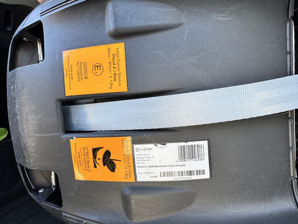 Автокрісло cybex cloud z i-size. Сіре. З базою