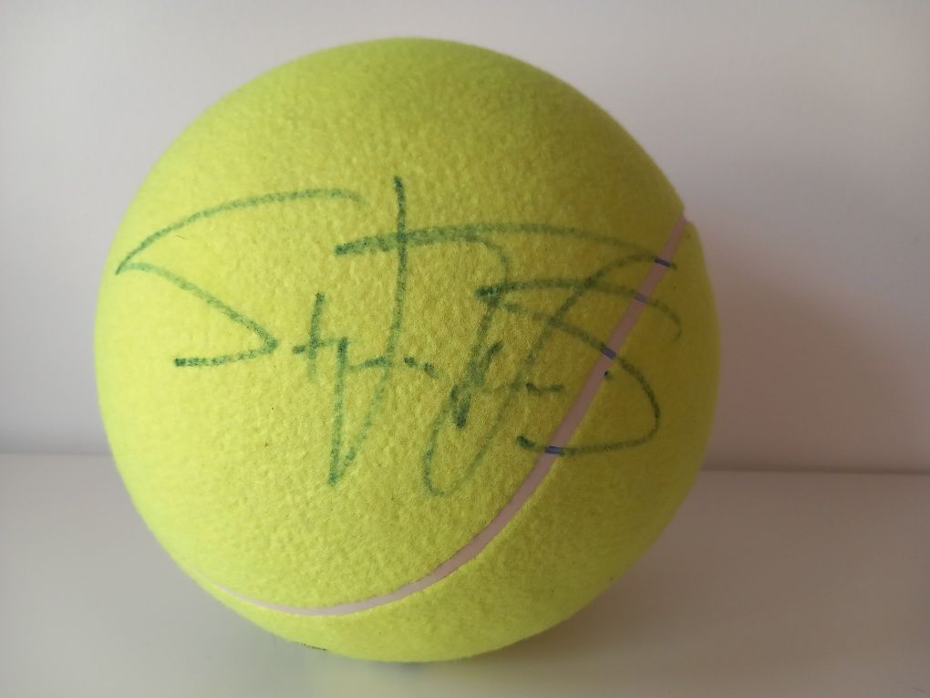 Bola de ténis  autografada por Tsitsipas