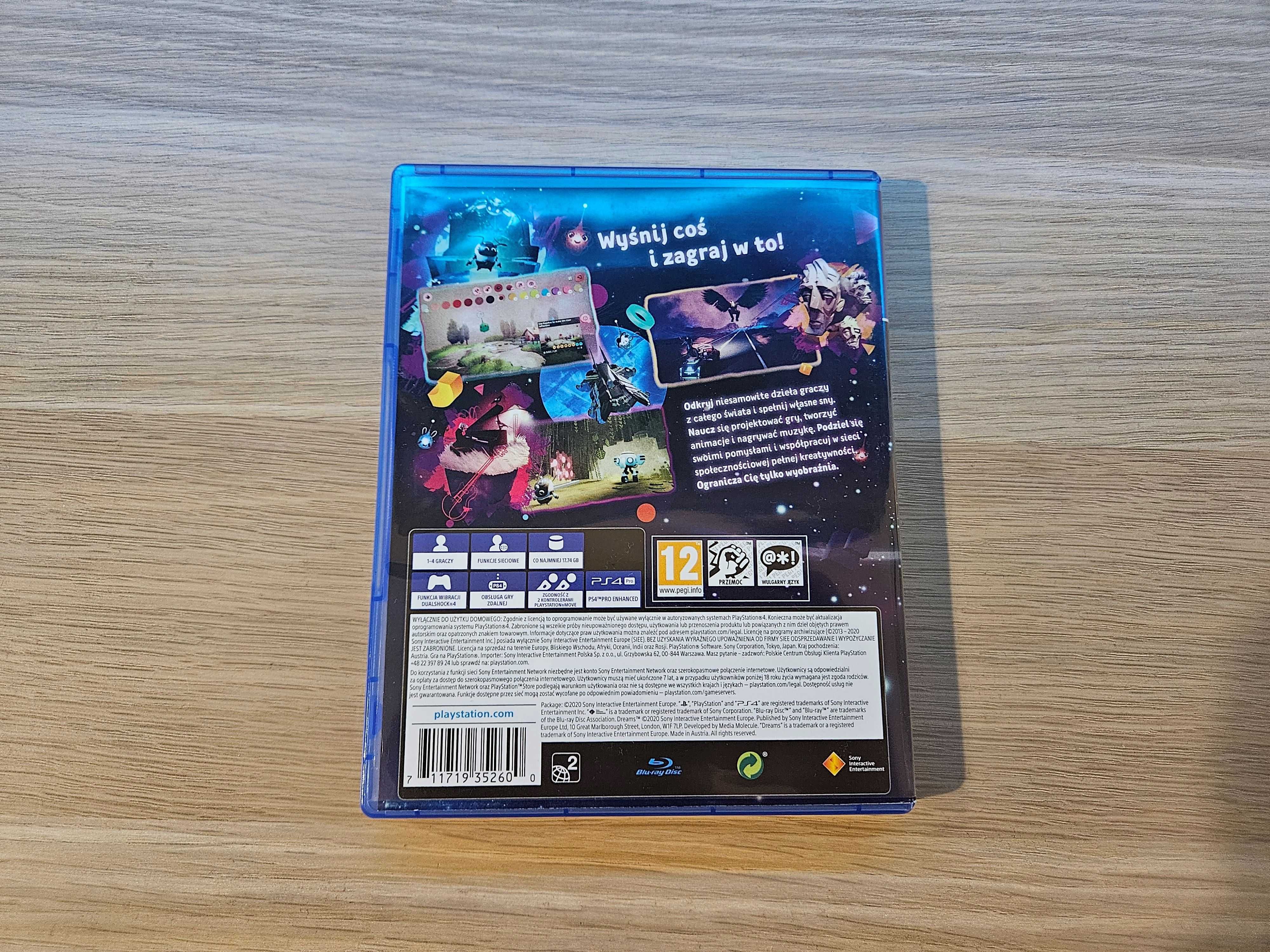 Gra na Playstation 4 PS4 Dreams PL po polsku