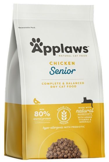 Hipoalergiczna karma dla starszych kotów - Applaws z kurczakiem 7,5kg