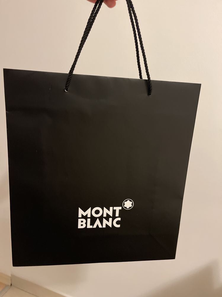 Mont Blanc torba papierowa prezentowa czarna 35/32