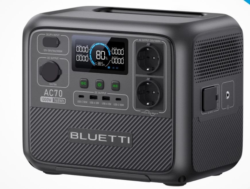 Продам зарядну станцію Bluetti AC70 768Wh. 1000W.
