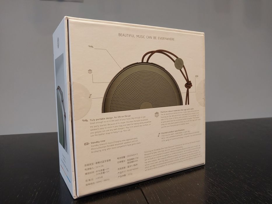 Głośnik Przenośny Mobilny BS04-D1 Jak Bang&Olufsen Beosound A1