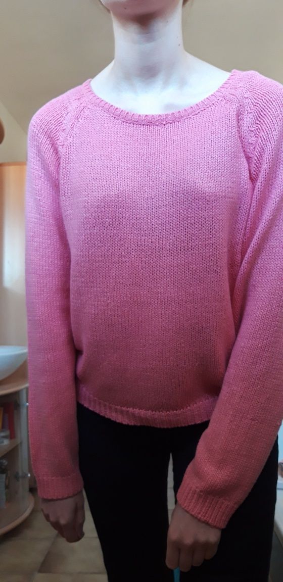Sweter w kolorze koralowym M