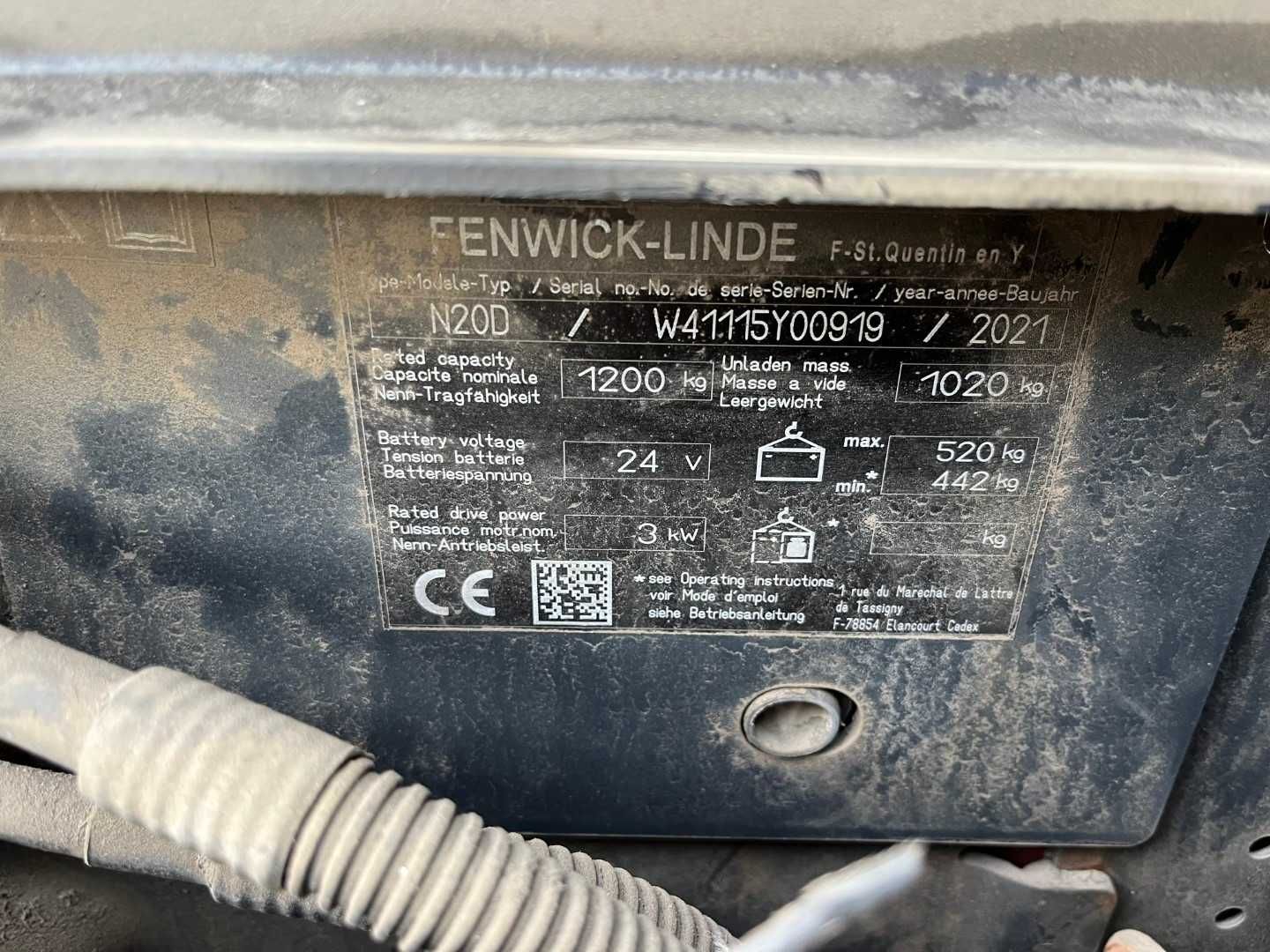 Części Linde N20  SERIA 1115 - 2021 rok - wszystkie części - paleciak