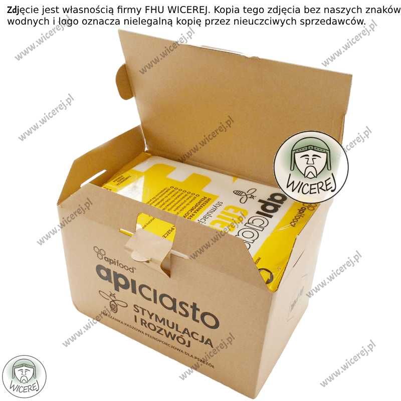 Ciasto Apifood Energy 10KG PORCJOWANE 10x1kg Apiciasto Fondant Pszczół