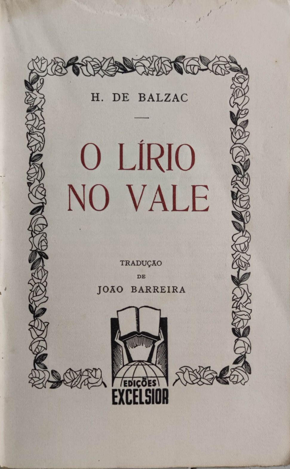 Livro  Ref: CxB - H. De Balzac - O lirio no Vale