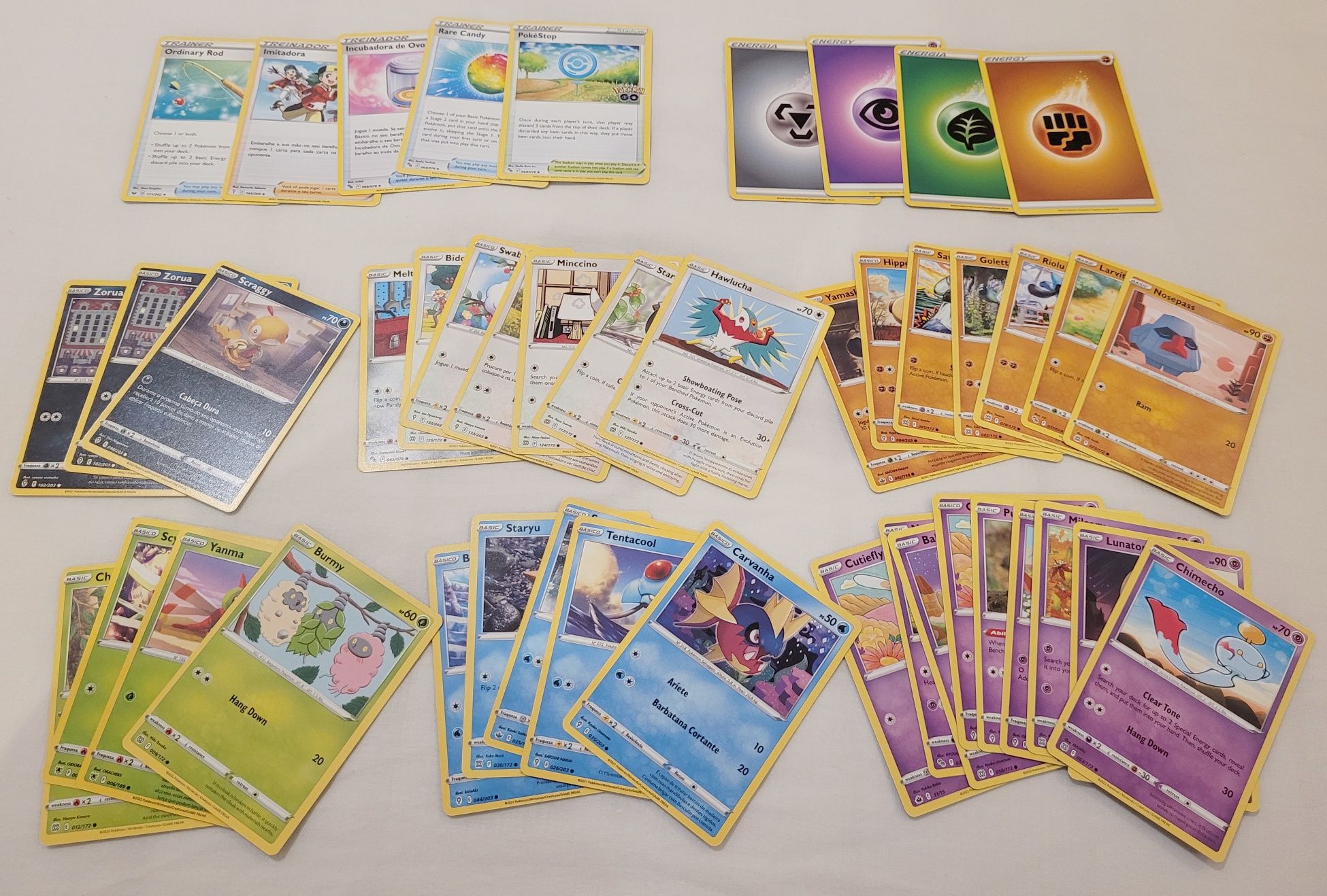 Cartas Pokémon Diversas Coleções