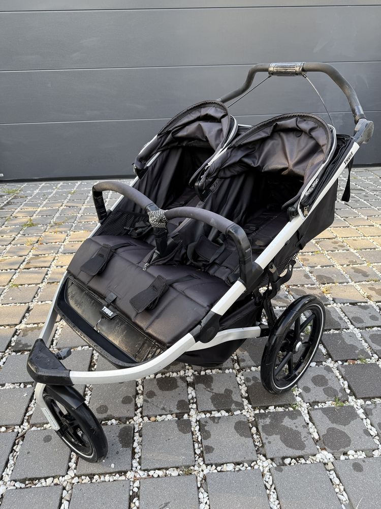 Thule Urban Glide 2 Double – wózek bliźniaczy, stan bardzo dobry