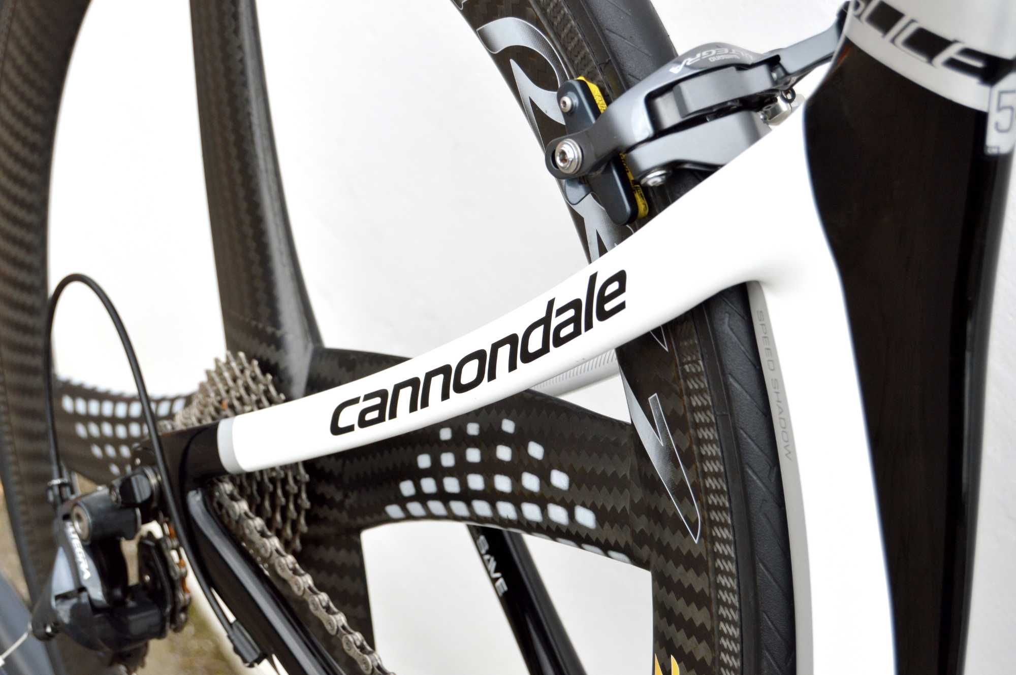 Triathlonowy CANNONDALE SLICE 54 Ultegra 2x11 śmigła carbon czasowy tt