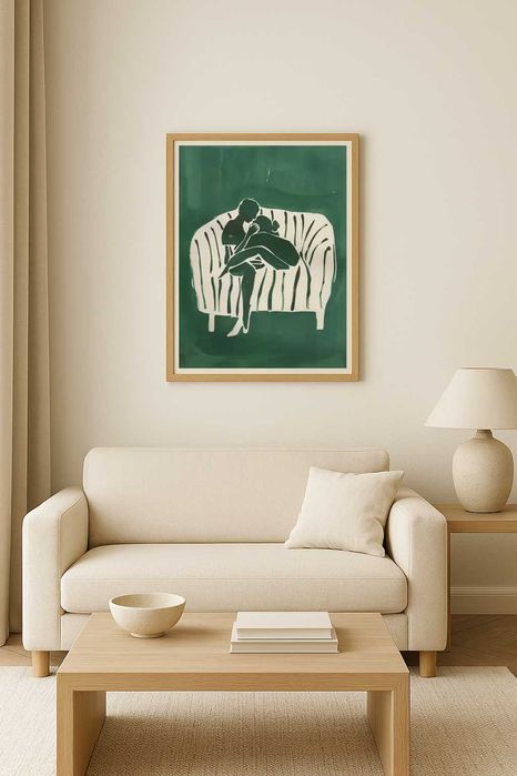 Plakat jak obraz 30x40cm | na płótnie, bez ramy | Art Deco dekoracja