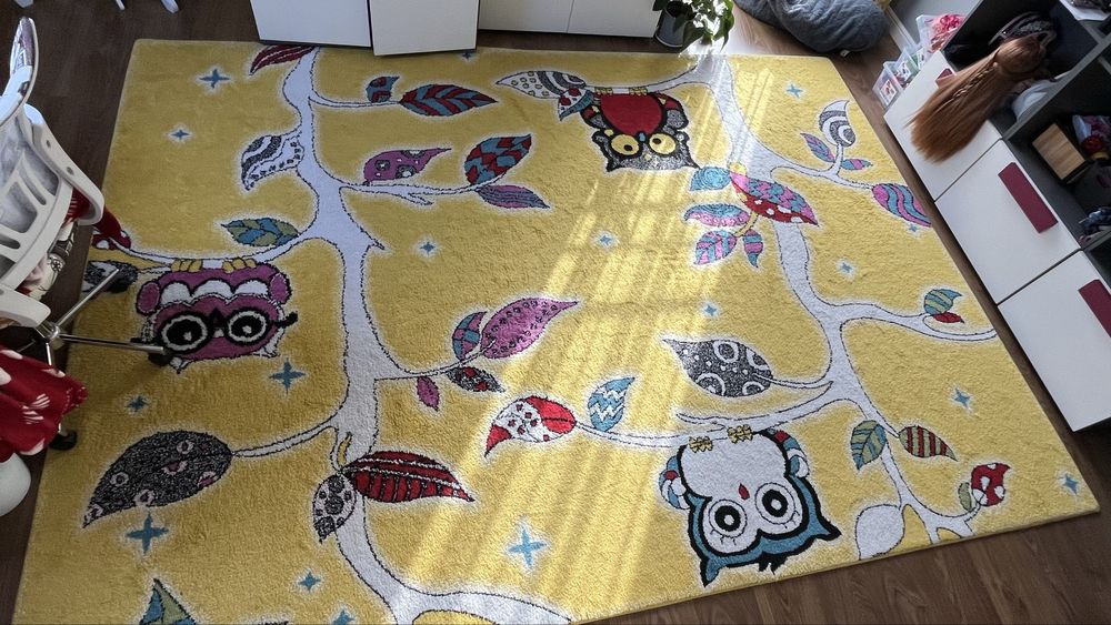 Dywan dzieciecy sowy 240 x 330