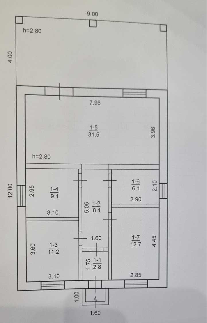 Продам дом в Подгородном 81 м.кв. Подходит под єОселя