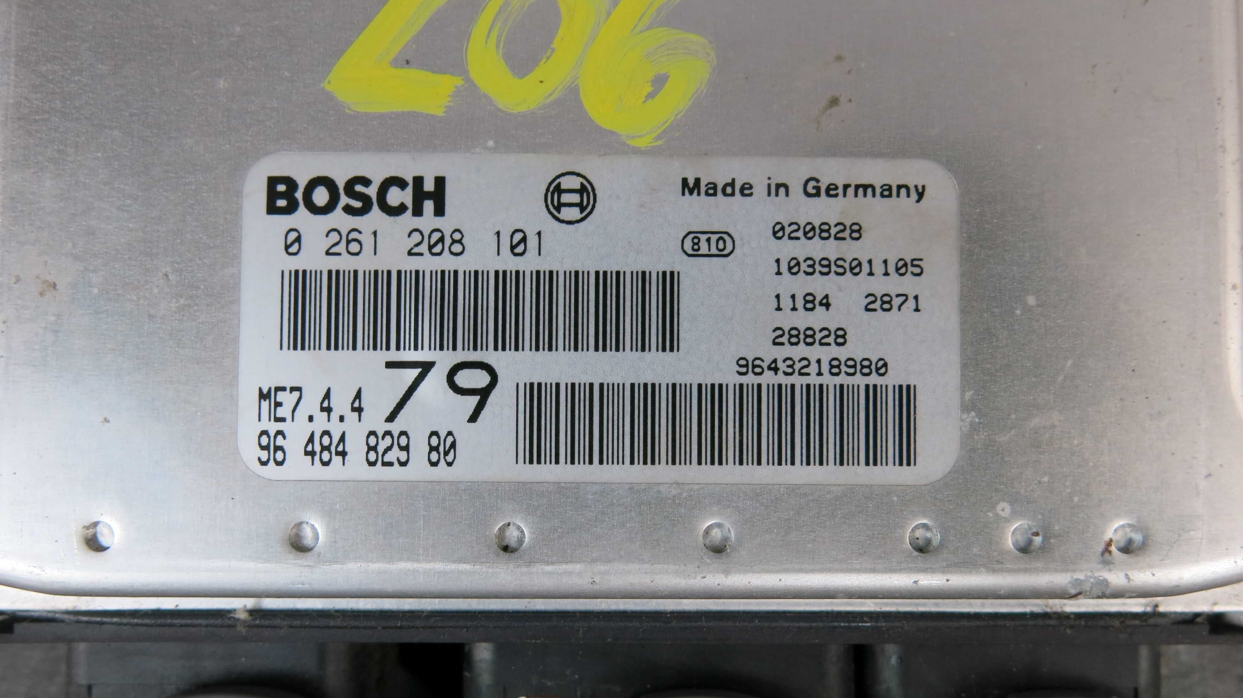 Peugeot 206 1.4 1.6 komputer sterownik silnika Bosch