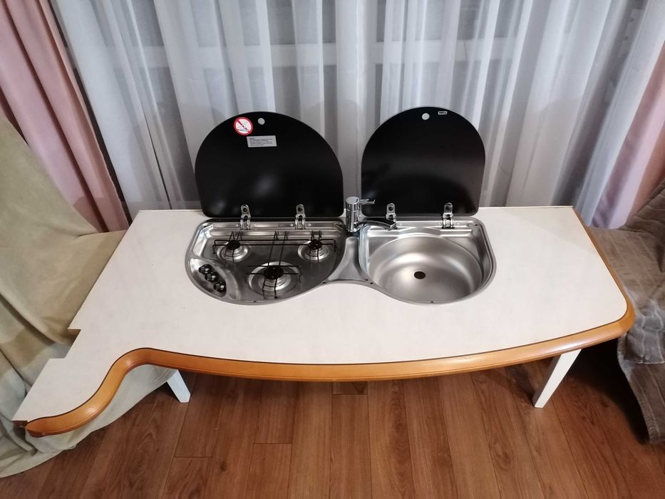 Zlew bateria kuchnia gazowa Smev Hobby