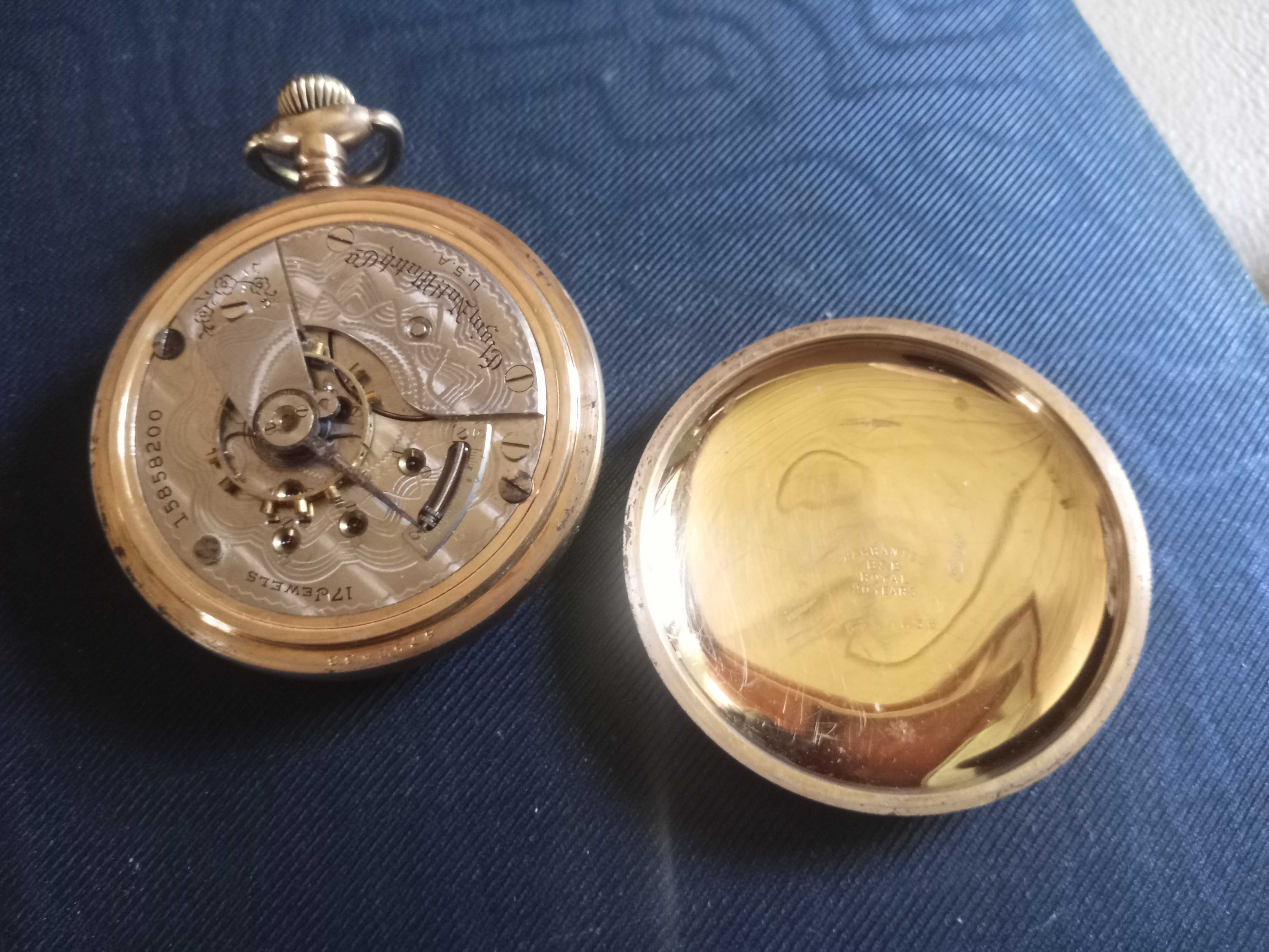 Relógio de Bolso Elgin Antigo 1908