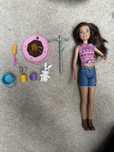 Barbie lalka Skipper na kempingu z króliczkiem + akcesoria
