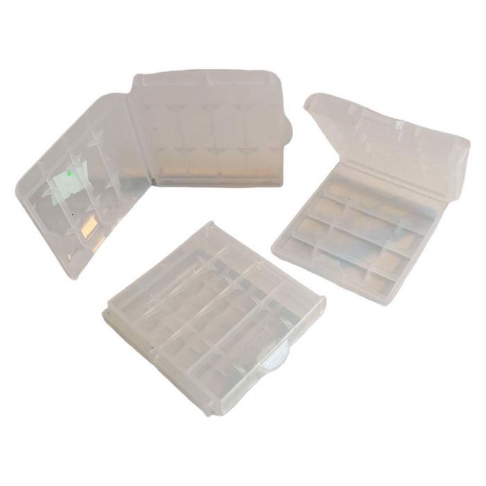 plastikowe pudełko etui na baterie aa oraz aaa 3 s
