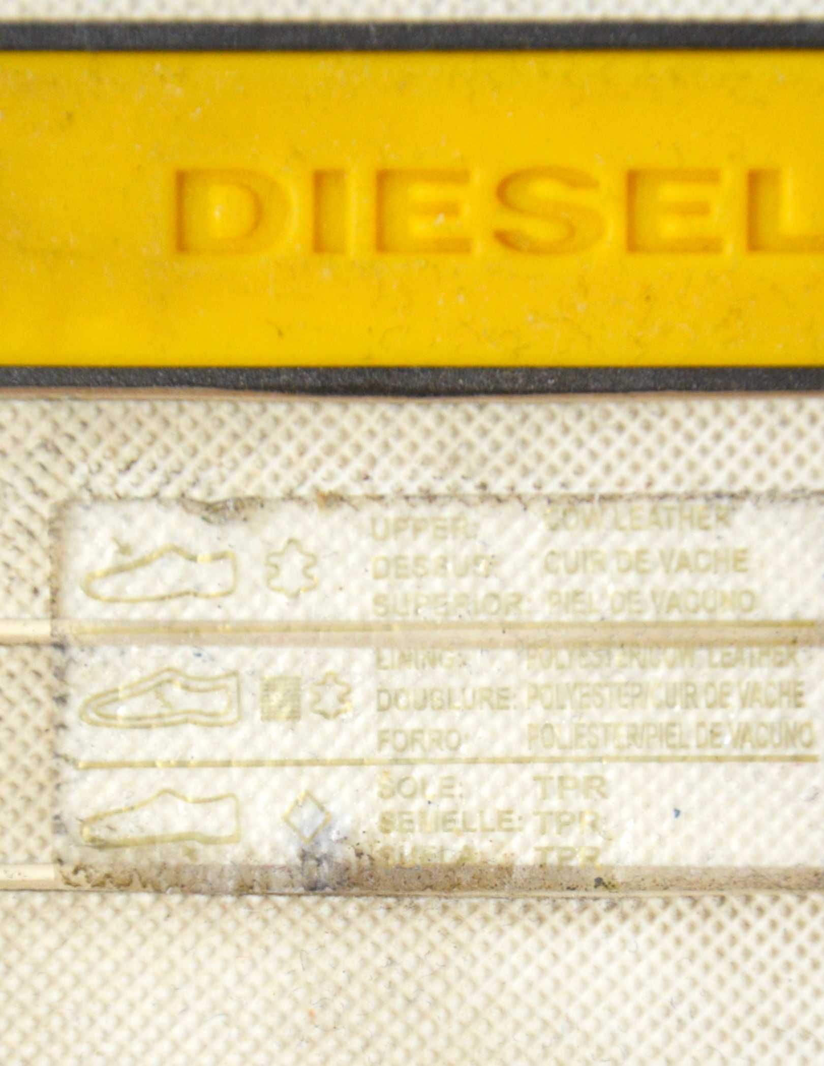 Diesel Botki Workery Sznurowane Skóra Naturalna na Platformie 36,5