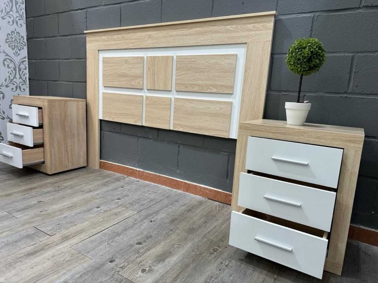 liquidamos a cabeceira da cama + 2 mesas de cabeceira envio gratis