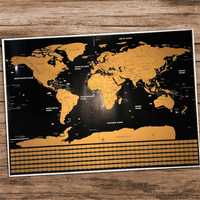 Varios Mapa Mundi Atlas p/ raspar Scratch viajantes wanderlust GRANDE