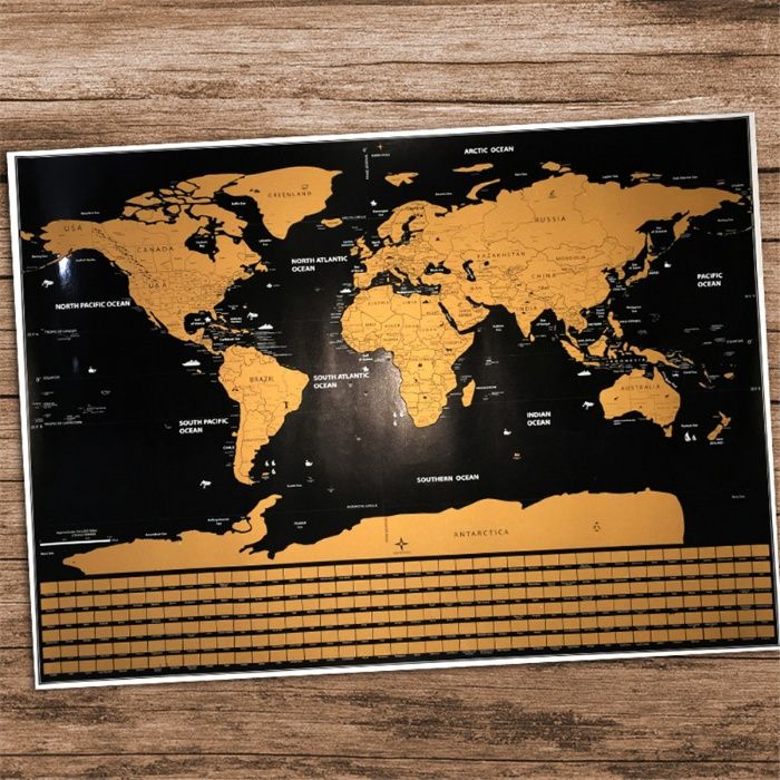 Varios Mapa Mundi Atlas p/ raspar Scratch viajantes wanderlust GRANDE