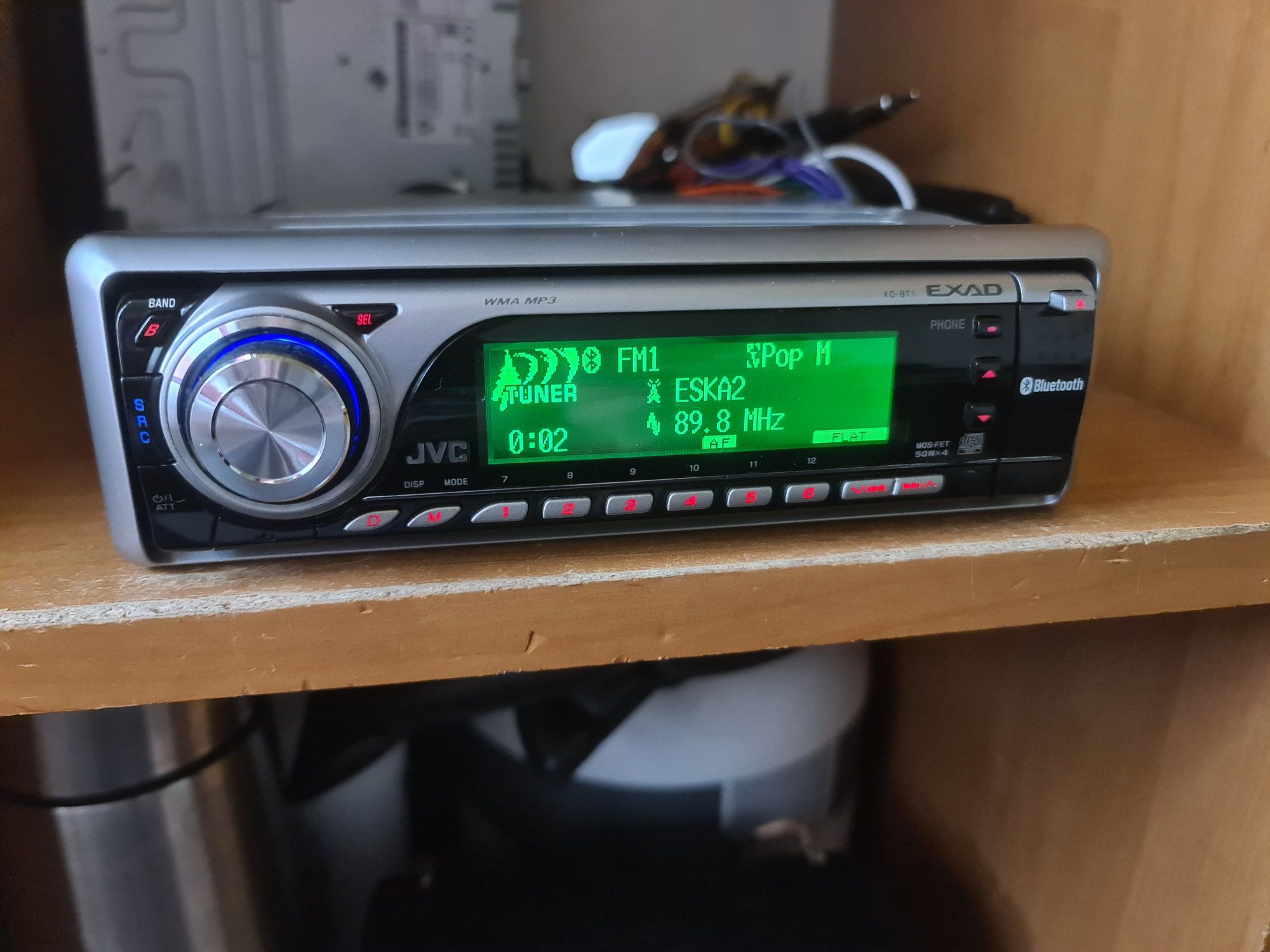 Radio JVC KD BT1 Bluetooth USB aux zmienne kolory rgb wysoki model