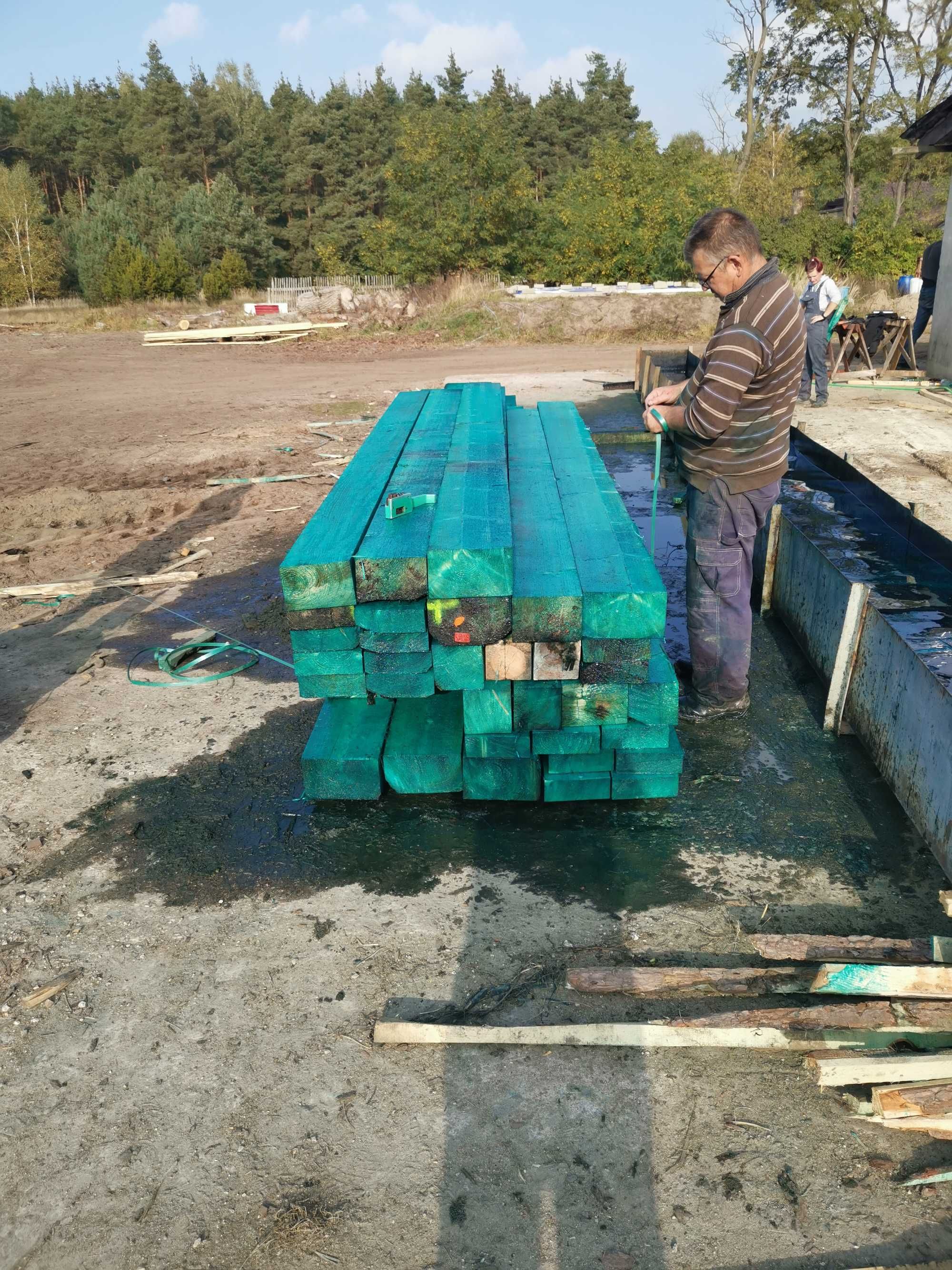 Więźba dachowa drewno tartak deski laty podbitka