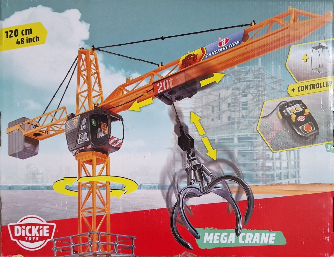 Dźwig mega Crane Dickie Toys 120cm