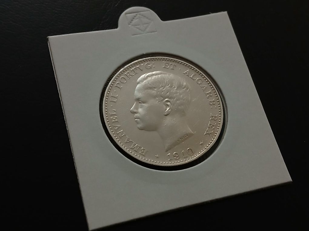 Moeda de prata 500 Reis 1910 (Guerra Peninsular )