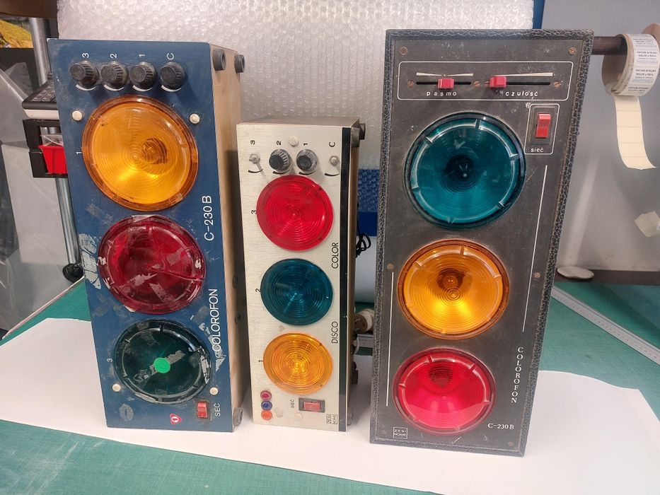 Kolorofony światła dyskotekowe oświetlenie na imprezę sylwester